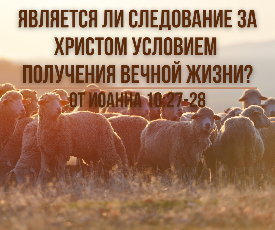 Является ли следование за Христом условием получения вечной жизни –От Иоанна 1027-28
