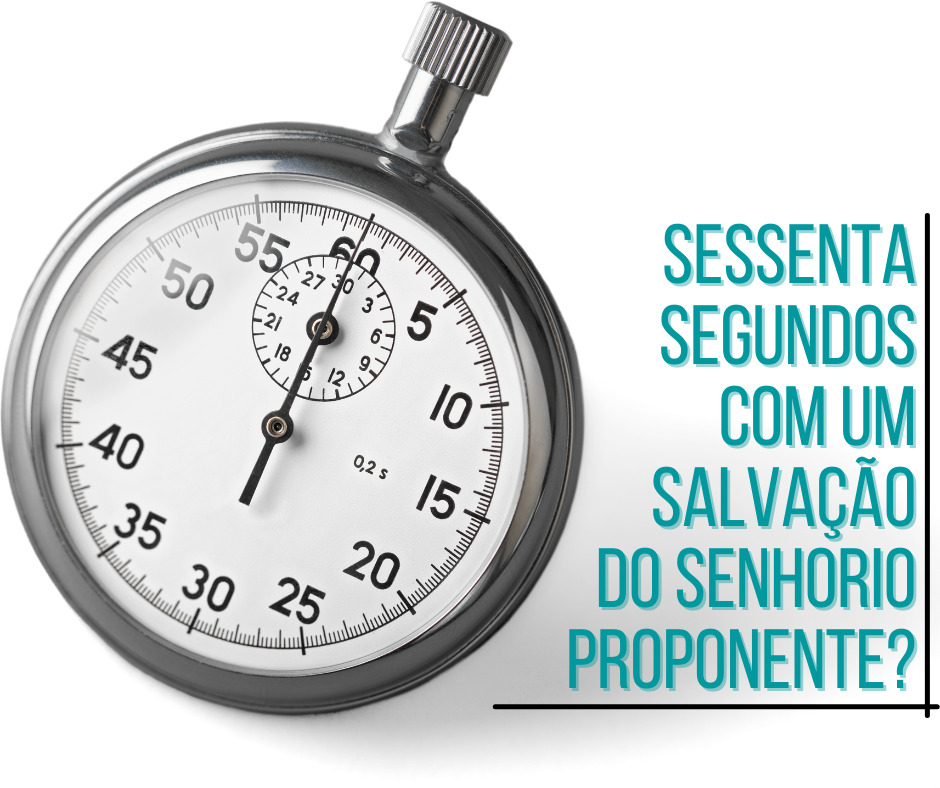 Sessenta Segundos com um salvação do senhorio proponente