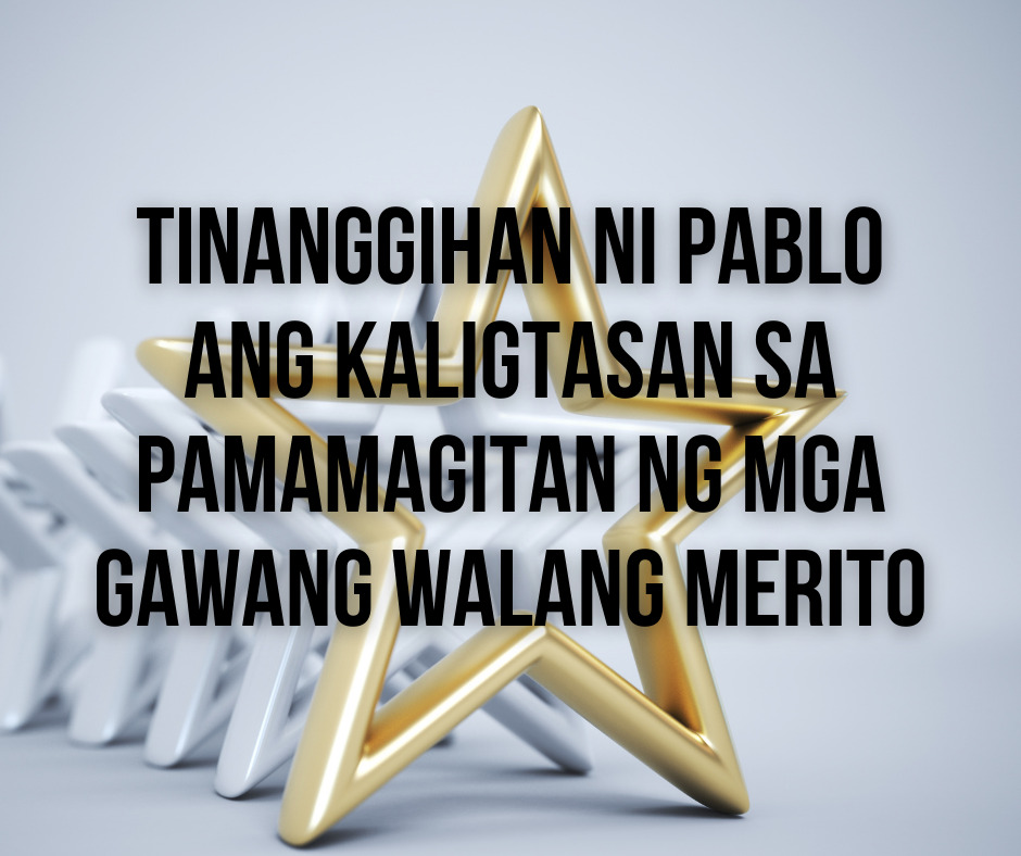 Tinanggihan Ni Pablo Ang Kaligtasan Sa Pamamagitan Ng Mga Gawang Walang Merito