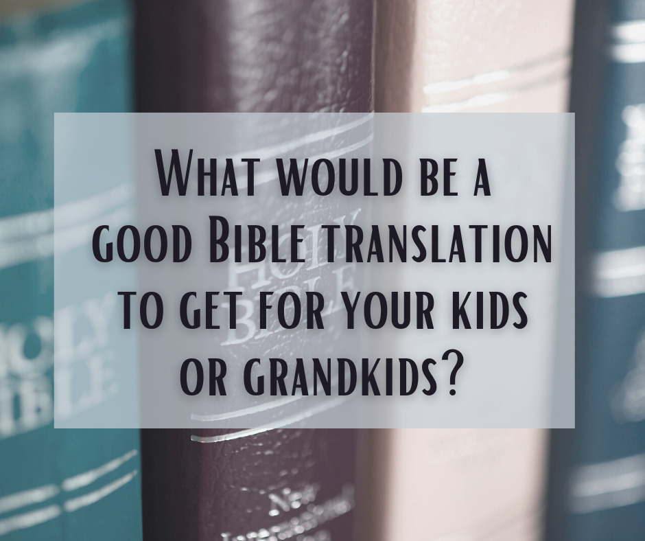 What would be a good Bible translation to get for your kids or grandkids