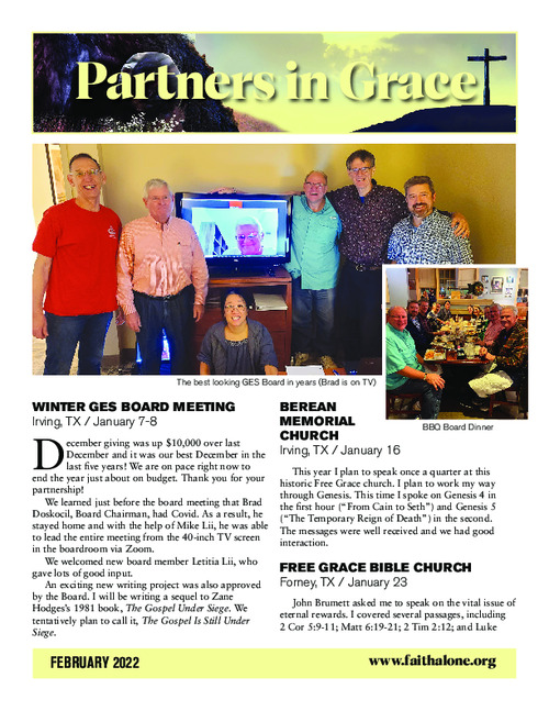Partners in Grace Cover - February 2022