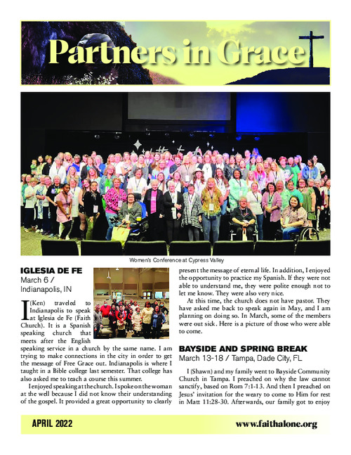 Partners in Grace Cover - April 2022