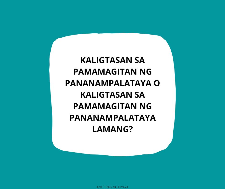 KALIGTASAN SA PAMAMAGITAN