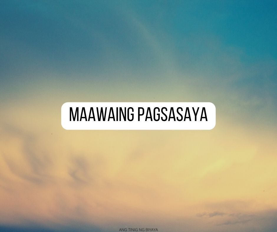 MAAWAING PAGSASAYA