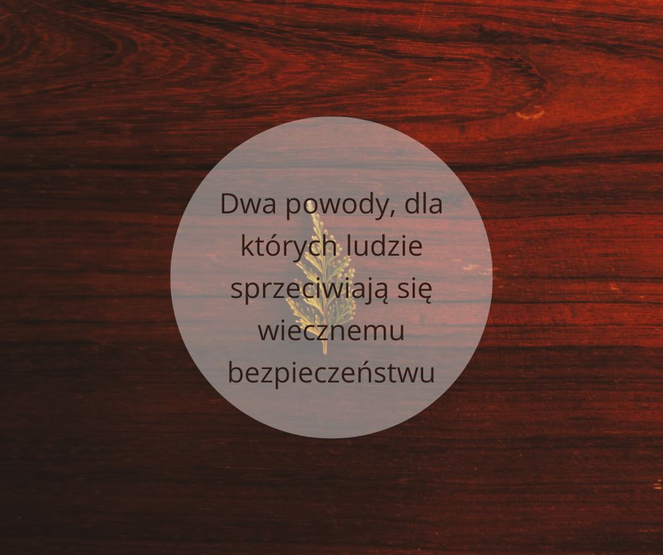 Dwa powody, dla których ludzie sprzeciwiają się wiecznemu bezpieczeństwu