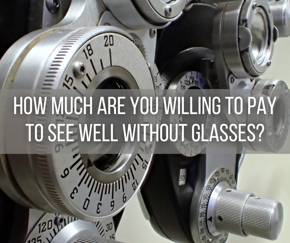 How much are you willing to pay to see well without glasses