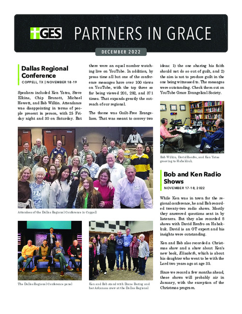 Partners in Grace Cover - December 2022