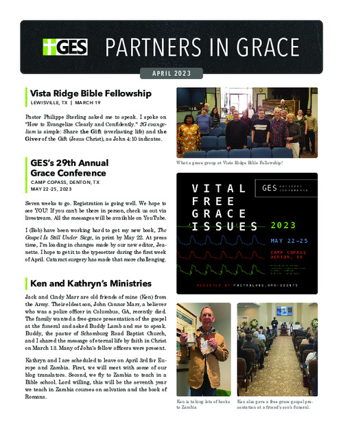 Partners in Grace Cover - April 2023