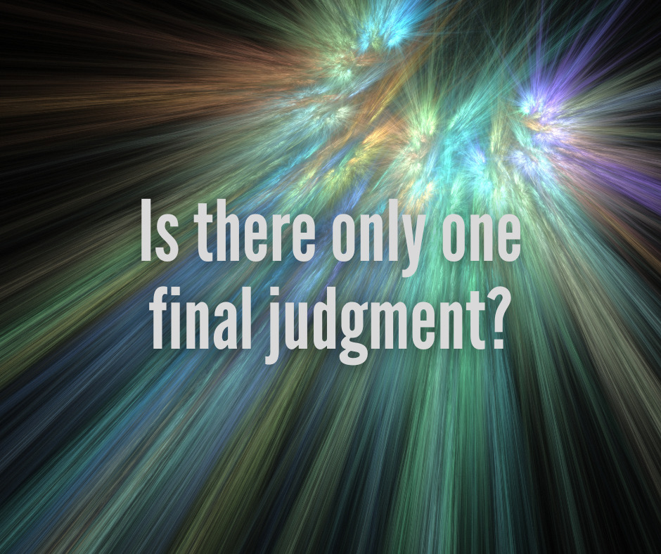Is there only one final judgment