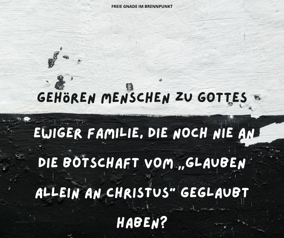 Glauben nur wenige Menschen daran