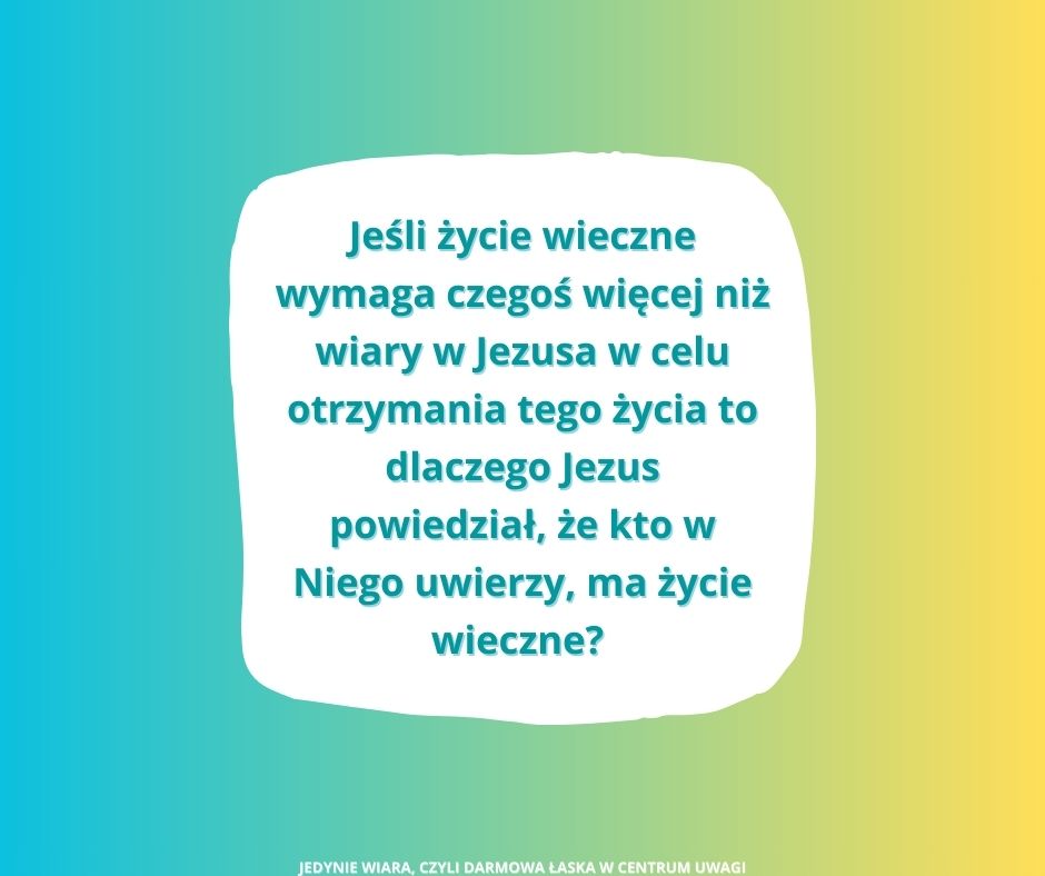 Zbawienie przez wiarę czy przez samą wiarę?