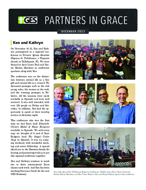 Partners in Grace Cover - December 2023