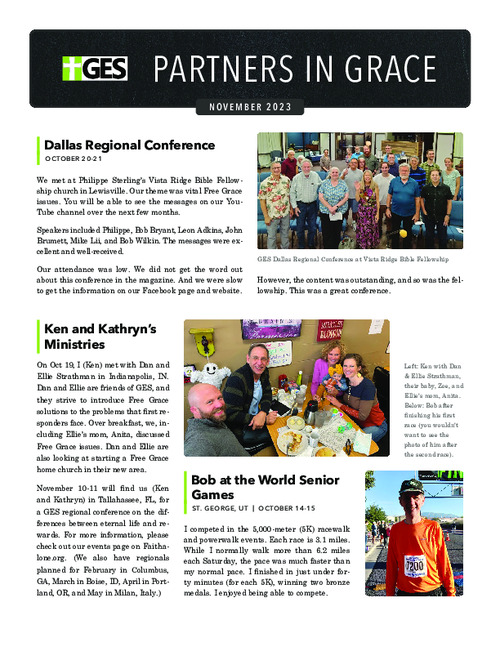 Partners in Grace Cover - November 2023