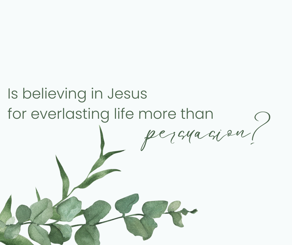Is believing in Jesus for everlasting life more than