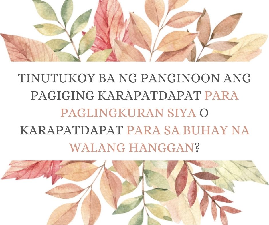 ANO BA ANG IBIG SABIHIN NG KARAPATDAPAT PARA SA KAHARIAN NG DIYOS?