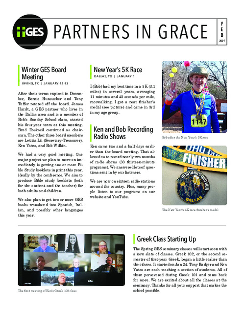 Partners in Grace Cover - February 2024