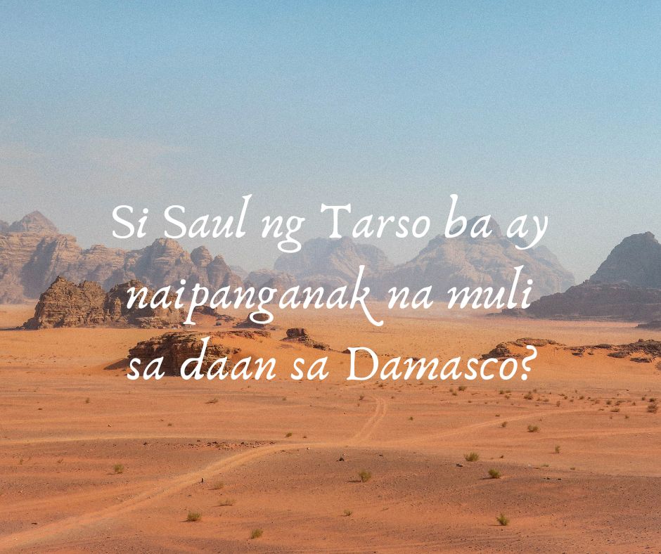 PAANO BA ANG ISANG TAO NALIGTAS NANG HINDI NAPATAWAD?