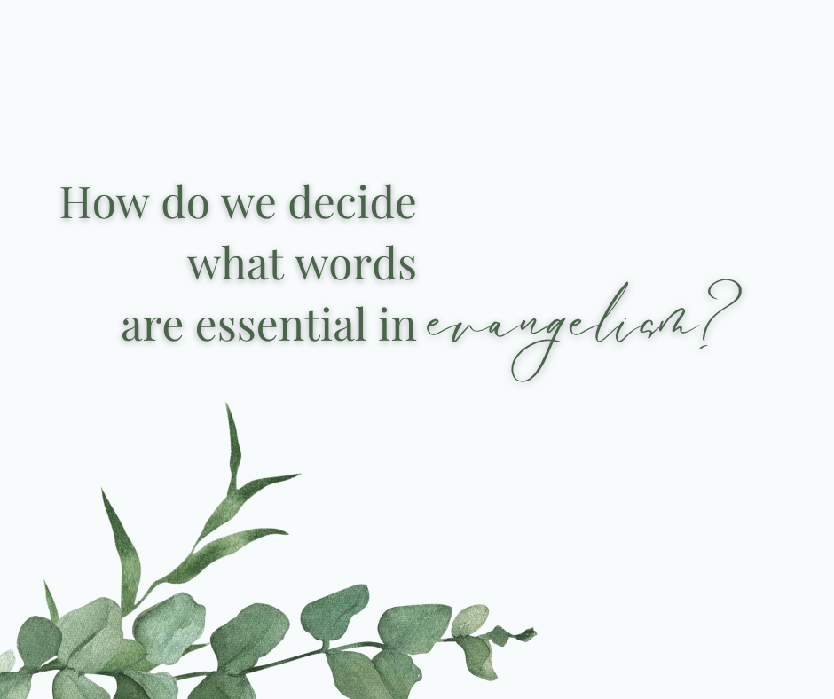 How do we decide what words are essential in