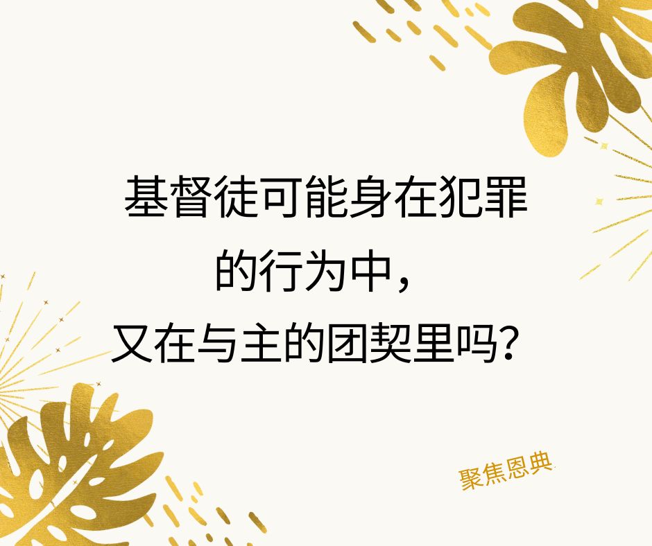 即便犯罪，也还要与主在团契之中