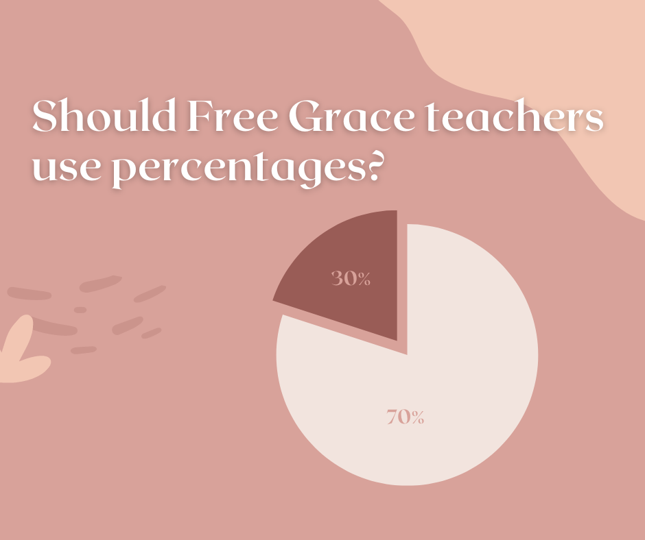 Should Free Grace teachers use percentages