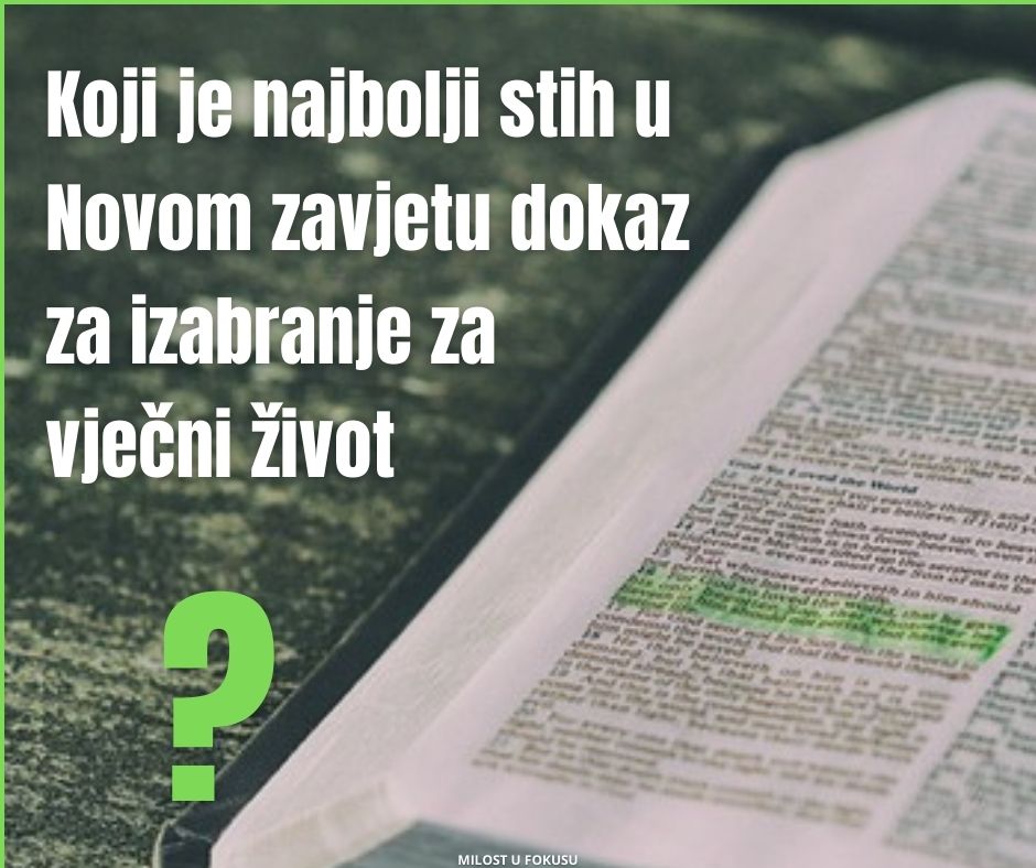 Bira li Bog ljude koji će se spasiti?