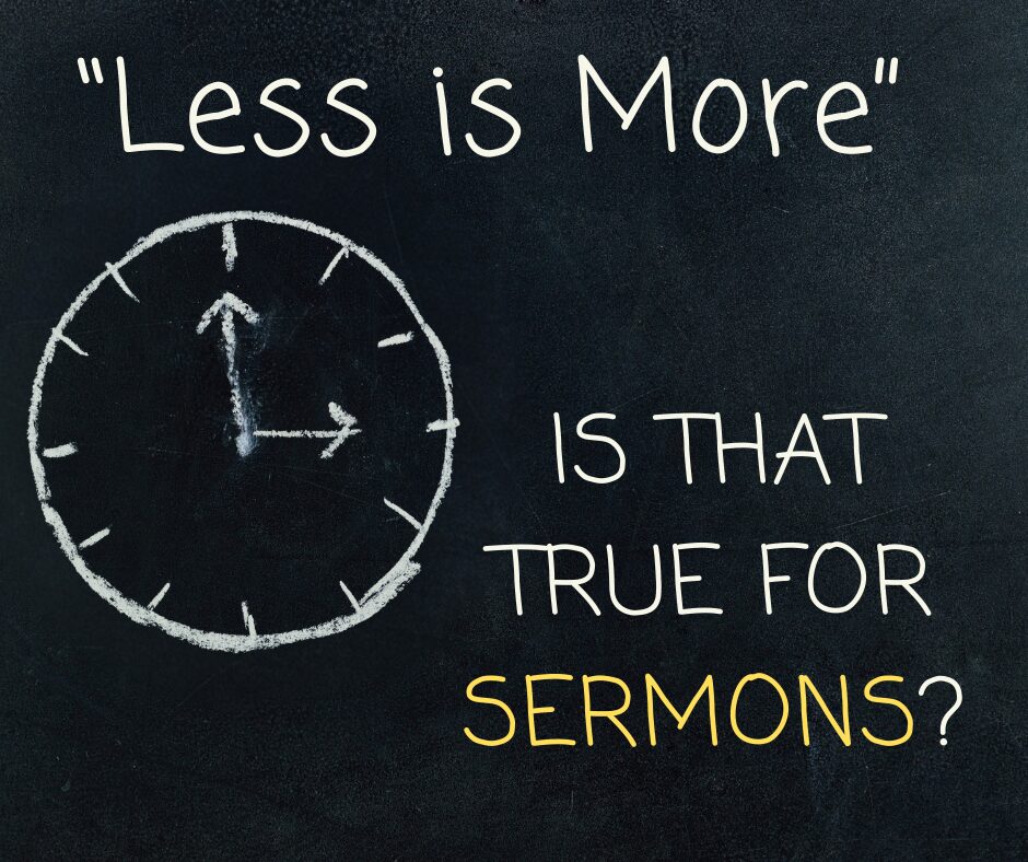 Does a long sermon communicate more or less to the audience