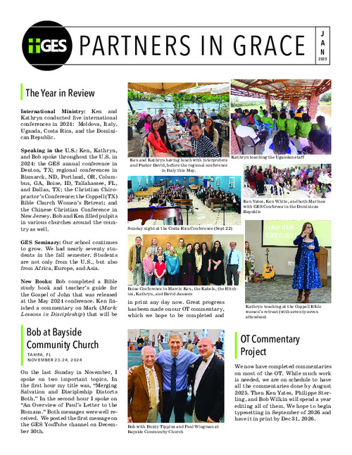 Partners in Grace Cover - January 2025