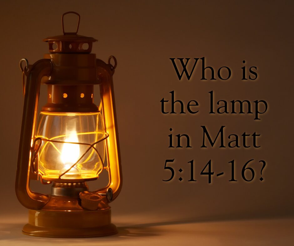 What does the Lord mean by “lighting a lamp” (1)