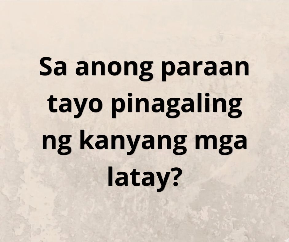 binayaran ba ni jesus and penalidad ng ating mga kasalanan? ikalawang bahagi