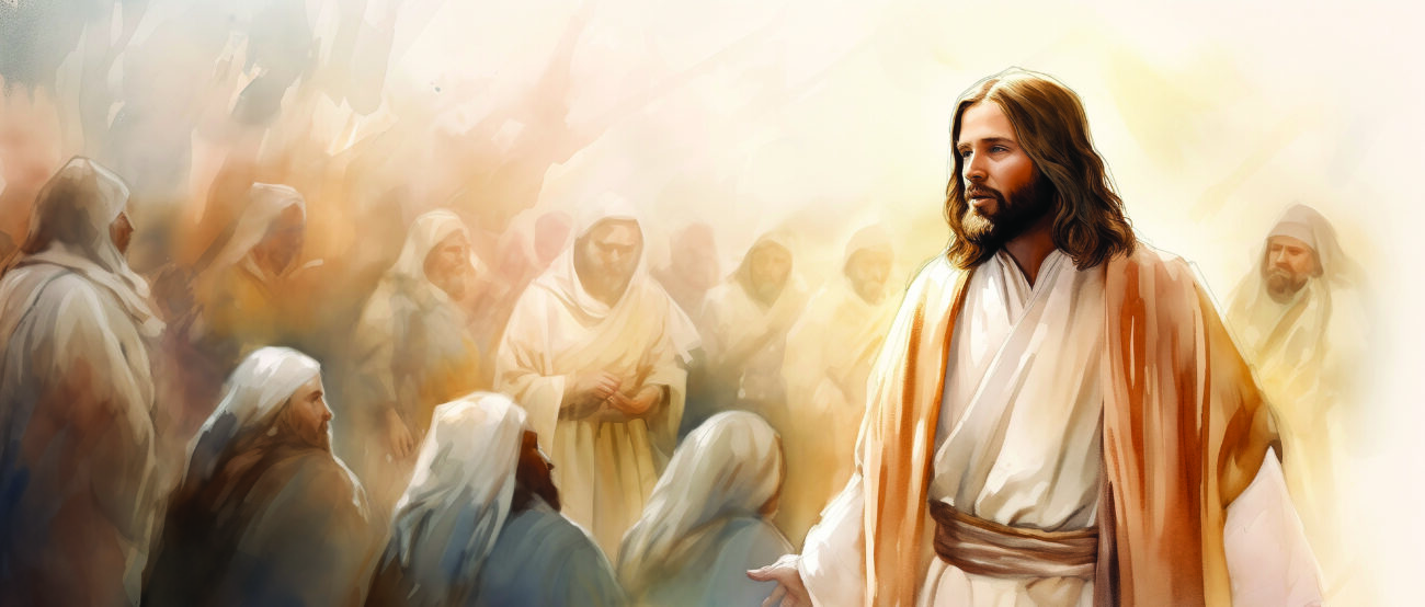 Preaching message of faith, holy scripture, essence of Christianity to believers, non-believers alike. Through watercolor Christian artist portrays profound love of God and teachings of Jesus Christ.