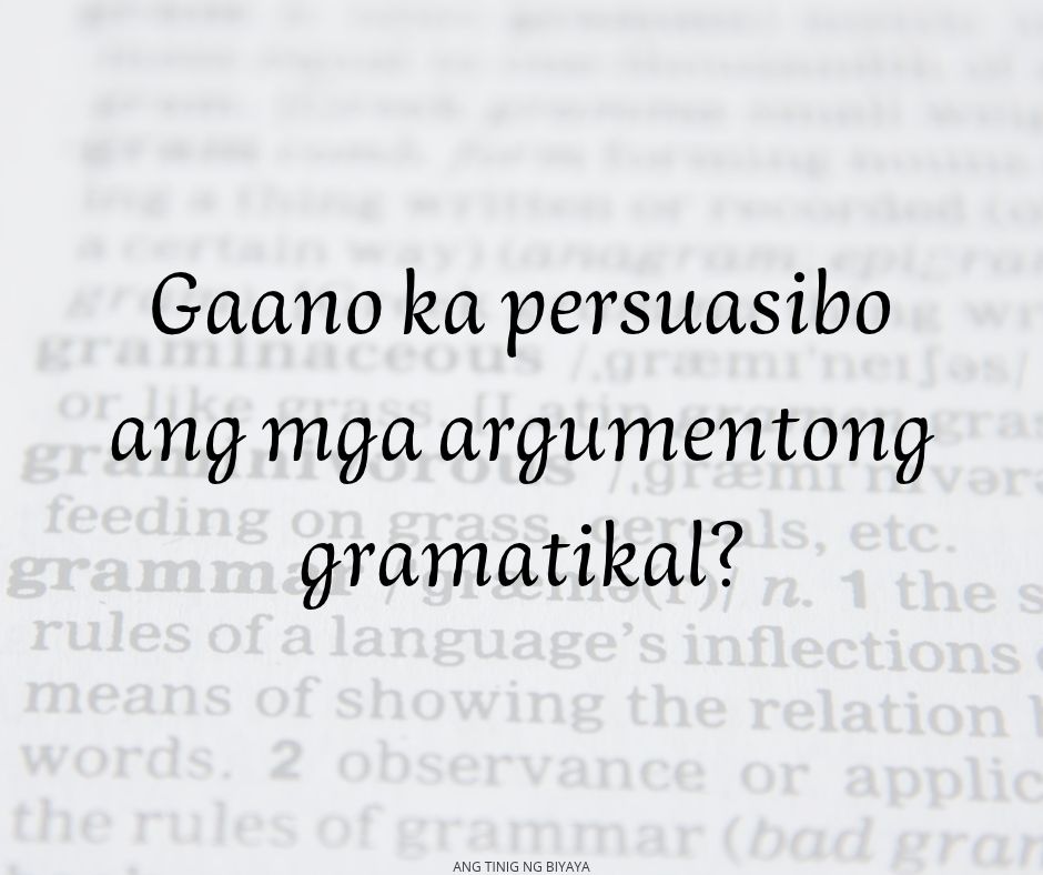 Ang Mga Aspeto Ng Pandiwa At Ang Biyaya